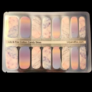 Lily & Fox Cotton Candy Skies Marble Nail Wraps